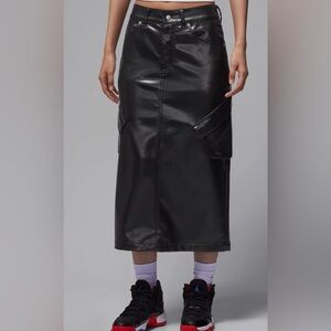 Nike Jordan Flight Chicago Faux Leather Skirt Women's